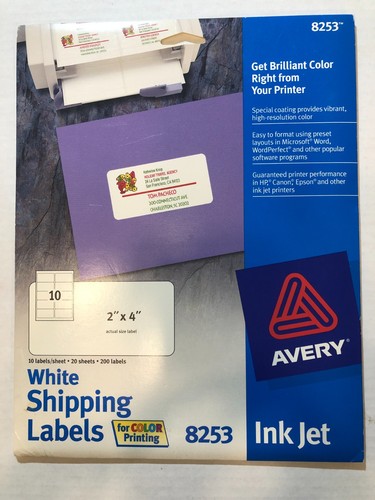 Avery 8253 shipping - avery, labels
