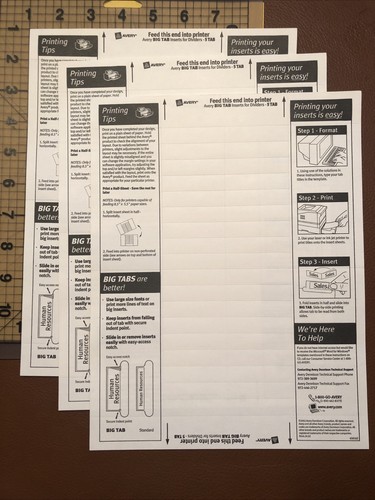 3x36 sheets avery big - 3x36,