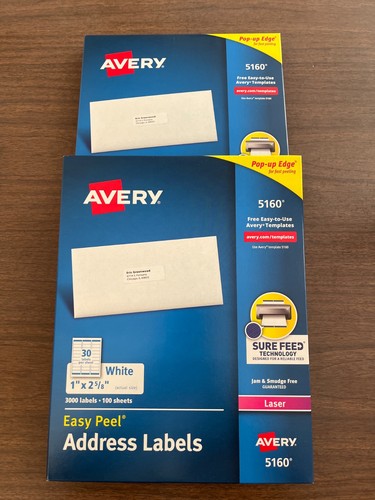 Avery 5160 easy peel laser - easy,