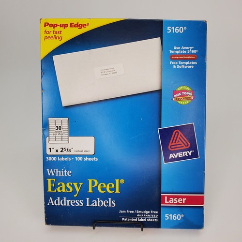 Avery 5160 white easy - avery, peel