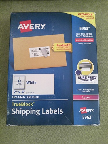 Genuine avery 5963 labels - 5963, for
