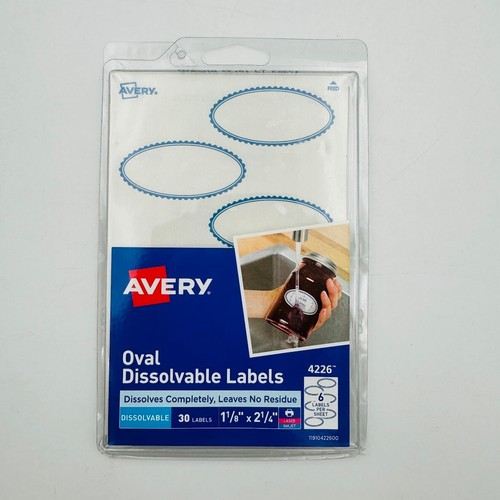 Avery oval dissolvable - avery, 30
